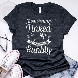 Tinker Bell theme Funny Drinking T-shirt for Women